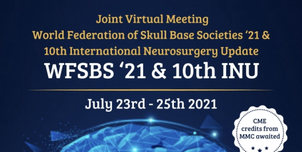 Invited Speaker to World Federation of Skull Base Societies Virtual Meeting-1